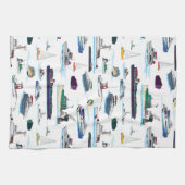 Vaten en schepen Willekeurige patronen Theedoek (Horizontaal)