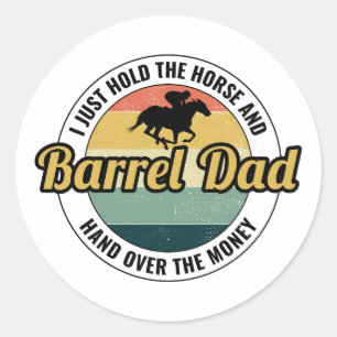 Vaten racen Rodeo Paardrijden Ronde Sticker
