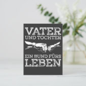 Vater Tochter Spruch Eltern Kind Briefkaart (Staand voorkant)