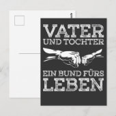 Vater Tochter Spruch Eltern Kind Briefkaart (Voorkant / Achterkant)
