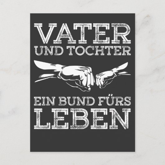 Vater Tochter Spruch Eltern Kind Briefkaart (Voorkant)