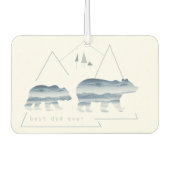 Vatertag Bester Papa Bären Luchtverfrisser (Voorkant)