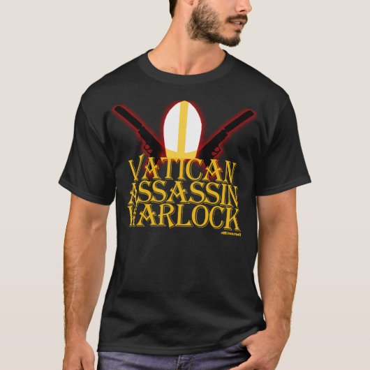 Vaticaan Assassin Warlock! T-shirt (Voorkant)