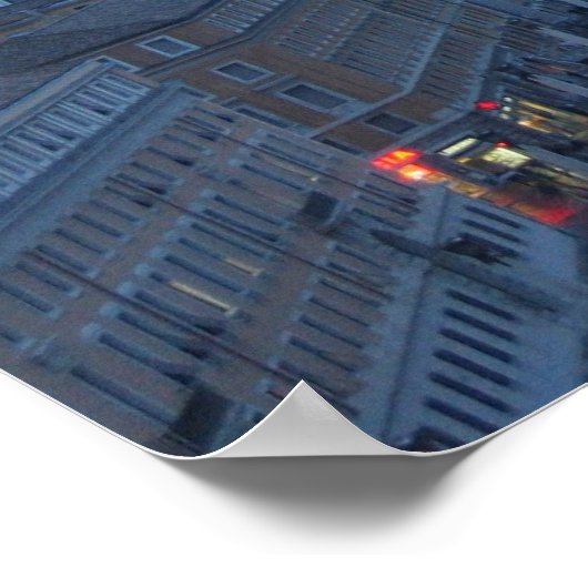 Vaticaan bij nacht poster (Hoek)