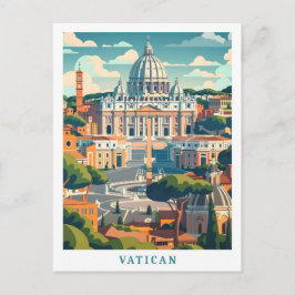 Vaticaan Elegant Art Vintage Travel Briefkaart