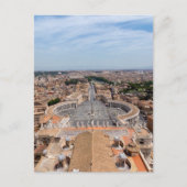Vaticaan, Italië: Luchtbeeld van het Sint-Peterspl Briefkaart (Voorkant)