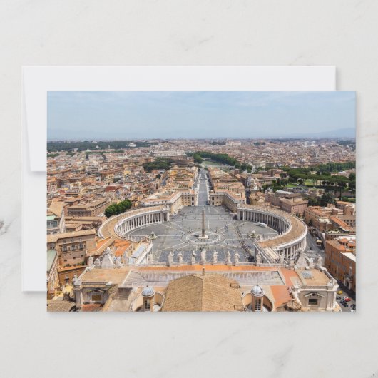 Vaticaan, Italië: Luchtbeeld van het Sint-Peterspl Kaart (Voorkant)