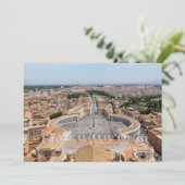 Vaticaan, Italië: Luchtbeeld van het Sint-Peterspl Kaart (Staand voorkant)