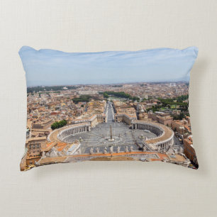 Vaticaan, Italië: Sint-Peter's uitzicht op het ple Accent Kussen