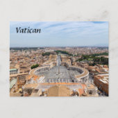 Vaticaan, Italië: Sint-Peter's uitzicht op het ple Briefkaart (Voorkant)