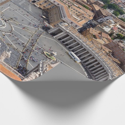 Vaticaan, Italië: Sint-Peter's uitzicht op het ple Cadeaupapier (Hoek)