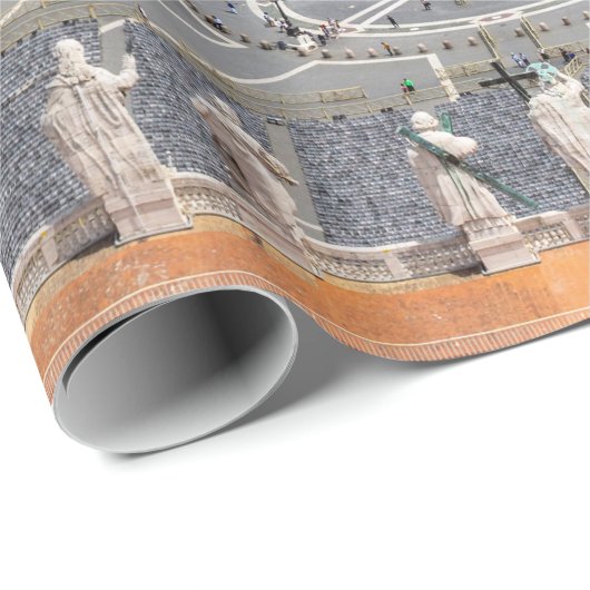 Vaticaan, Italië: Sint-Peter's uitzicht op het ple Cadeaupapier (Rol Hoek)