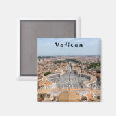 Vaticaan, Italië: Sint-Peter's uitzicht op het ple Magneet (Voorkant / Achterkant)