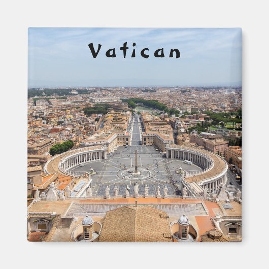 Vaticaan, Italië: Sint-Peter's uitzicht op het ple Magneet (Voorkant)