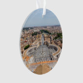 Vaticaan, Italië: Sint-Peter's uitzicht op het ple Ornament (voorkant)