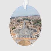 Vaticaan, Italië: Sint-Peter's uitzicht op het ple Ornament (voorkant)