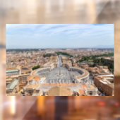 Vaticaan, Italië: Sint-Peter's uitzicht op het ple Raamsticker (Vel 2)