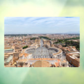 Vaticaan, Italië: Sint-Peter's uitzicht op het ple Raamsticker (Vel 3)