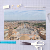 Vaticaan, Italië: Sint-Peter's uitzicht op het ple Tissuepapier (Craft)