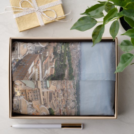 Vaticaan, Italië: Sint-Peter's uitzicht op het ple Tissuepapier (Geschenk)