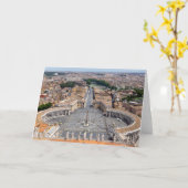 Vaticaan, Italië: St. Peter's Square air uitzicht Kaart (Gele Bloem)