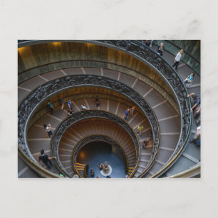 Vaticaan Museum Spiral Staircase Briefkaart