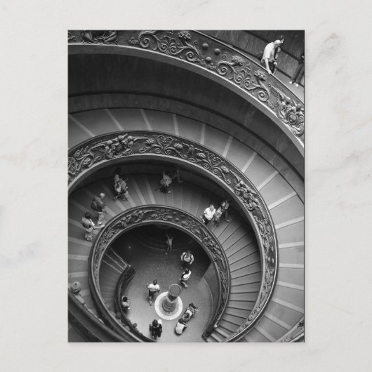 Vaticaan Museum Spiral Staircase Briefkaart (Voorkant)