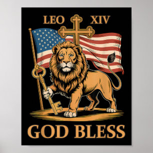 Vaticaan Paus Leo XIV - God zegene Paus Leo XIV Poster