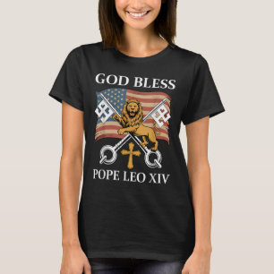 Vaticaan Paus Leo XIV - God zegene Paus Leo XIV T-shirt