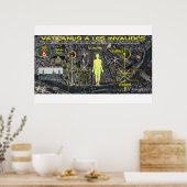 Vaticaan Pleiades Pattern 6 Poster (Keuken)