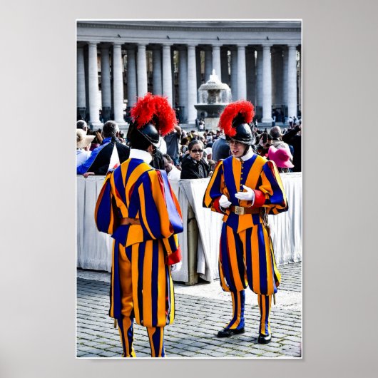 Vaticaan Pope Swiss Guard Poster (Voorkant)