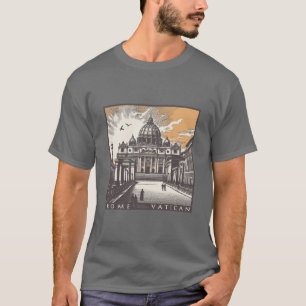 Vaticaan Rome Italië Europa T-shirt