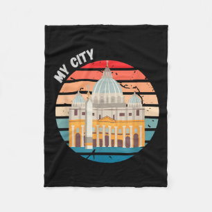 Vaticaan Rome Italië Mijn Stad Italiaanse Cultuur Fleece Deken