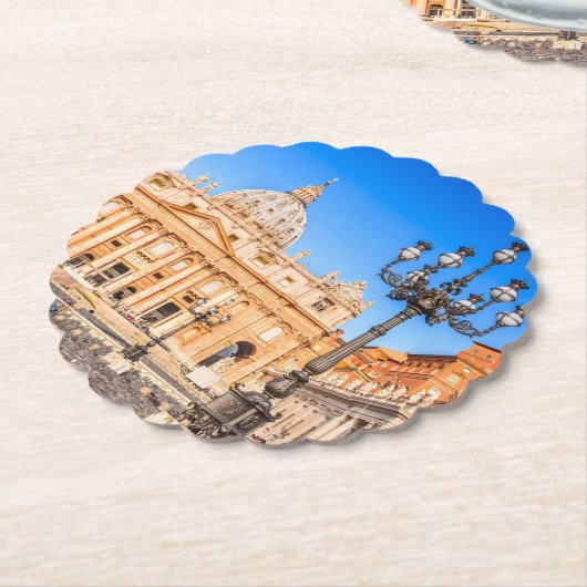 Vaticaan Rome Kartonnen Onderzetters (Gekanteld)