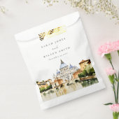 Vaticaan Rome Waterverf Landschap Weddenschap Bedankzakje (Gezegeld)