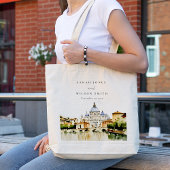 Vaticaan Rome Waterverf Landschap Weddenschap Tote Bag