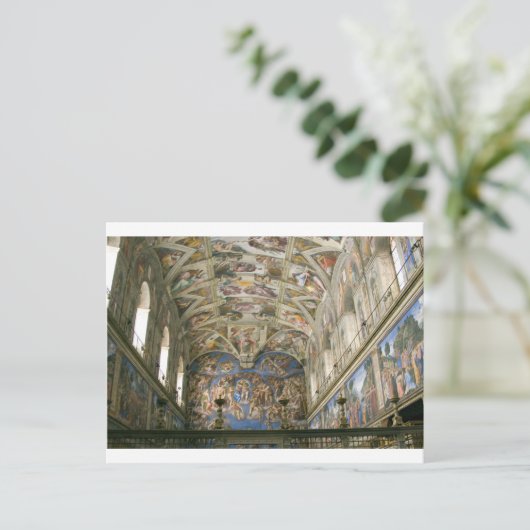Vaticaan Sistine Chapel Briefkaart (Staand voorkant)