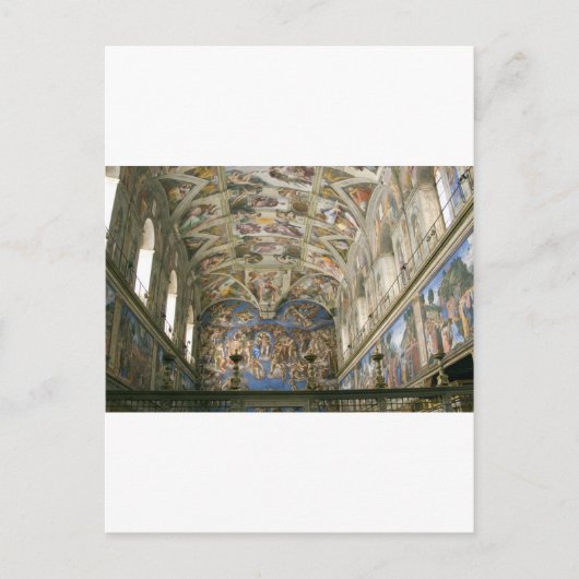 Vaticaan Sistine Chapel Briefkaart (Voorkant)