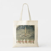 Vaticaan St.Peter's Square obelisk uitzicht canvas Tote Bag (Achterkant)