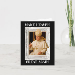 Vaticaan weer groot grappig Paus Trump Retro Ch Kaart