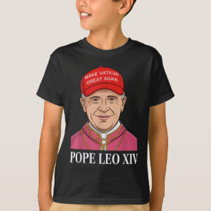 Vaticaan weer groot Paus Leo XIV grappig Amerika T-shirt