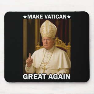 Vaticaan weer groot Paus Trump grappig president Muismat