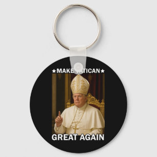 Vaticaan weer groot Paus Trump grappig president Sleutelhanger