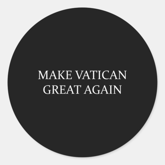 Vaticaan weer groot ronde sticker (Voorkant)