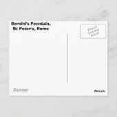 Vaticaanfonteinen, Bernini Briefkaart (Achterkant)