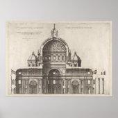 Vaticaankathedraaltekening van de oude wereldarchi poster (Voorkant)