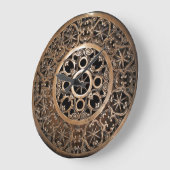 Vaticaanmetaal bronzen steampunk mysterieus grote klok (Hoek)