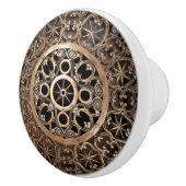 Vaticaanmetaal bronzen steampunk mysterieus keramische knop (Rechts)