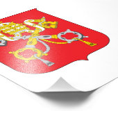 Vaticaans land wapen symbool embleem vlag foto afdruk (Hoek)