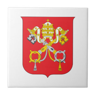 Vaticaans land wapen symbool embleem vlag tegeltje